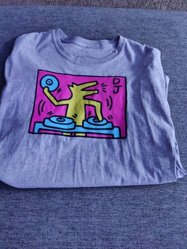 Keith Haring DJ Dog T Shirt Mens XL 