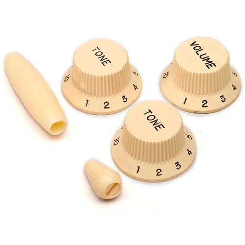 Set Knobs for STRATOCASTER E. -u. (USA) Cream PK0178-028