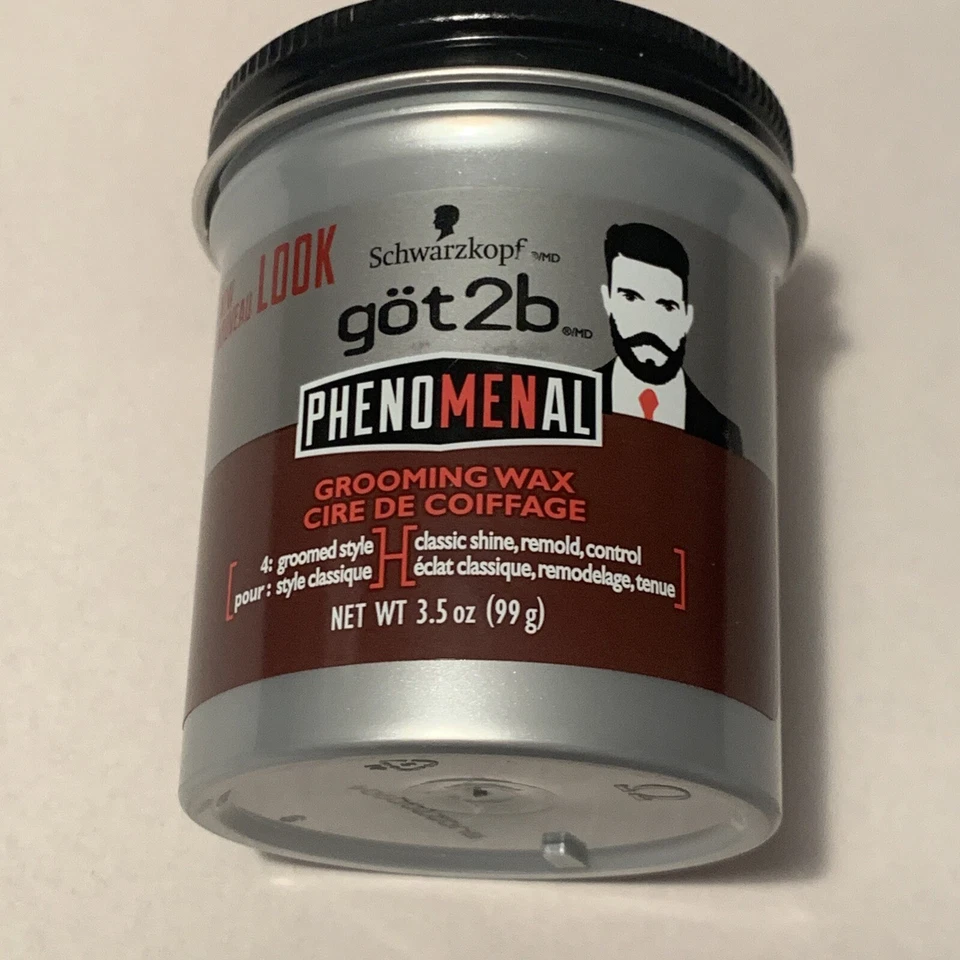 Got2B PhenoMENal Clear Shine Remodel Control Acicalamiento Cera Capilar, 3.5oz (99g) Nuevo Foto 2 de 4