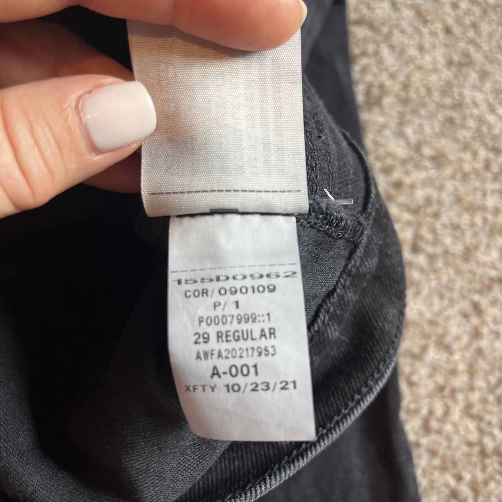 Abercrombie & Fitch Jeans Womens 29 ( 30 X 30) The Dad High Rise Black Denim - View 4