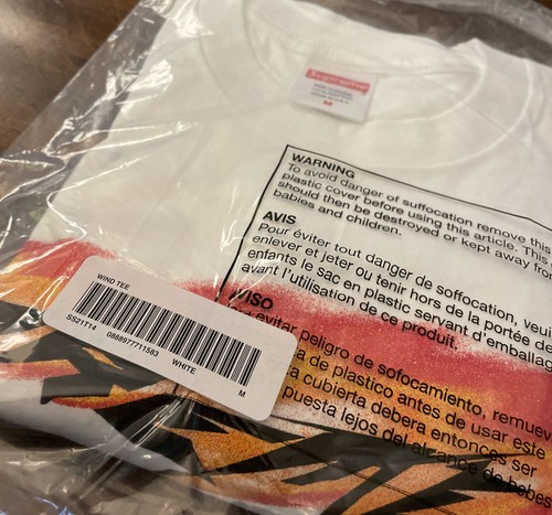 SUPREME WIND TEE WHITE SIZE MEDIUM SS21 WEEK 1 (100% AUTHENTIC) (BRAND NEW) - Imagen 9 de 12