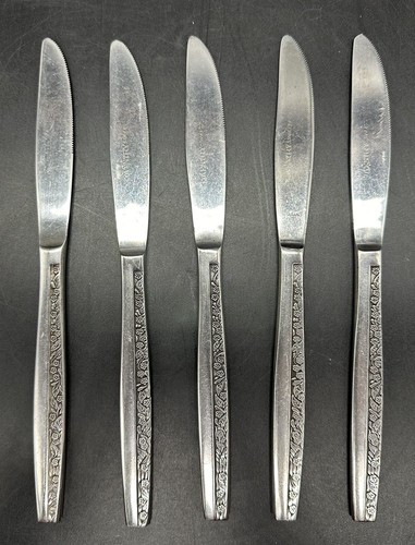 Vtg Coventry BOUQUET Stainless 39 Piece Flatware Ice Tea Plus Serving Set Japan - Picture 2 of 13