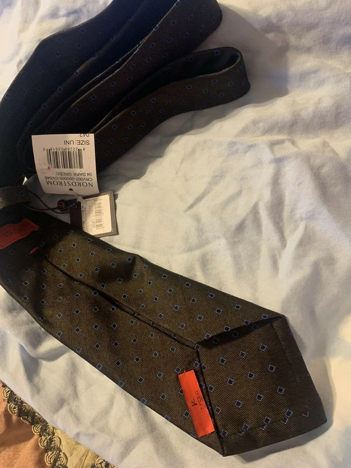  ISAIA NAPOLI  Silk Tie Necktie Handmade IN ITALY - Image 4 of 4