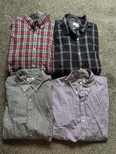 Mens Next Shirt Bundle X 4 Size Medium Mixed Styles / Check Pattern Free P&P (4)