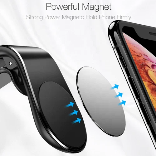 Magnet Handyhalterung Auto Lüftung Universal Aluminium 360°stabil KFZ Smartphone - Bild 7 von 10