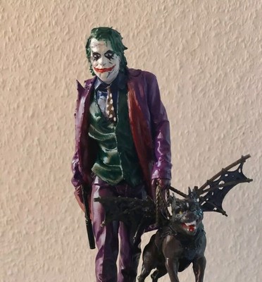 Joker, The Dark Knight, Figur,Heath Ledger, Figur 3D Druck,BEMALT, 313 mm