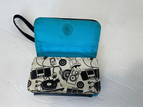 RARE Sesame Street DJ Headphone Record House Oscar the Grouch Wallet 3.5” x 5” - Picture 2 of 4