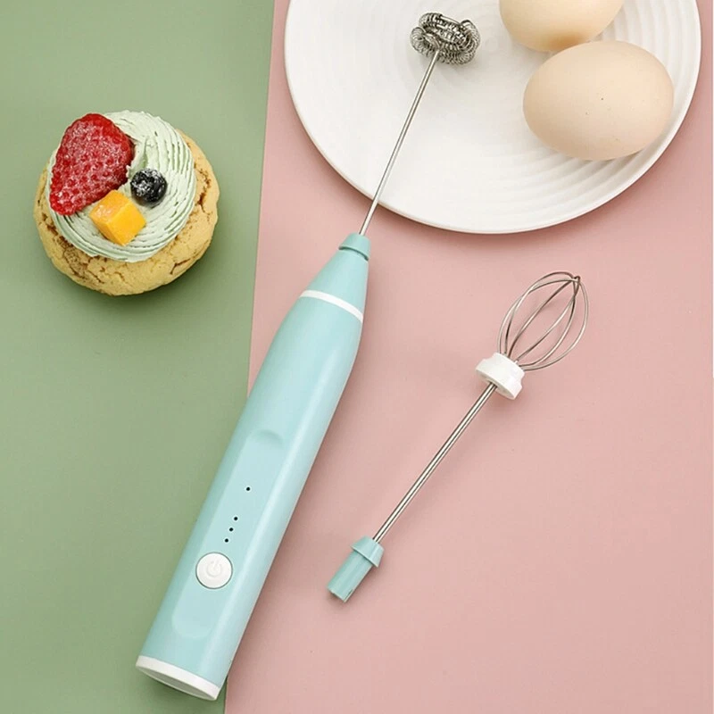 Milk Frother Handheld Rechargeable Whisk Drink Mixer Coffee Mixer for