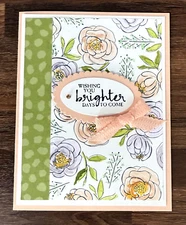 Stampin Up Card Kit Brighter Days Best Dressed DSP Friend Cheer Get Well 4 cards