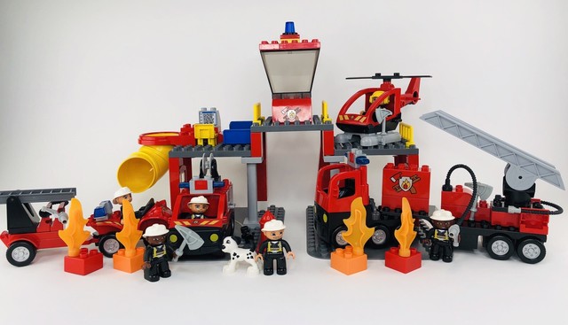 lego fire station ebay
