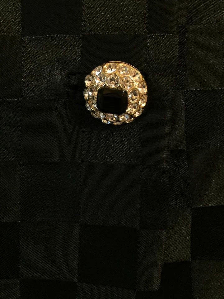 Vestido de noche de cóctel negro liso J S Boutique con chaqueta talla 10 usado en excelente estado  Foto 3 de 4