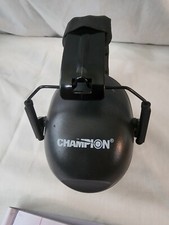 Champion Ear Protection Muffs Noise Canceling Grey Black Adjustable  b3