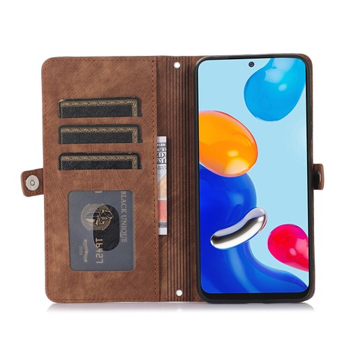 For Redmi and Xiaomi "All" Series Zipper Leather Flip Card Wallet Case W/Lanyard - Picture 42 of 45