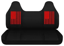 Seat Covers Fits 1999  2004 Ford F150 Solid Bench Molded Headrest American Flag