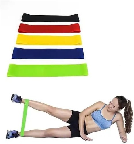 Set of 5 Resistance Bands for Home Gym | Exercise Fitness Loop Bands | Latex - Picture 6 of 11
