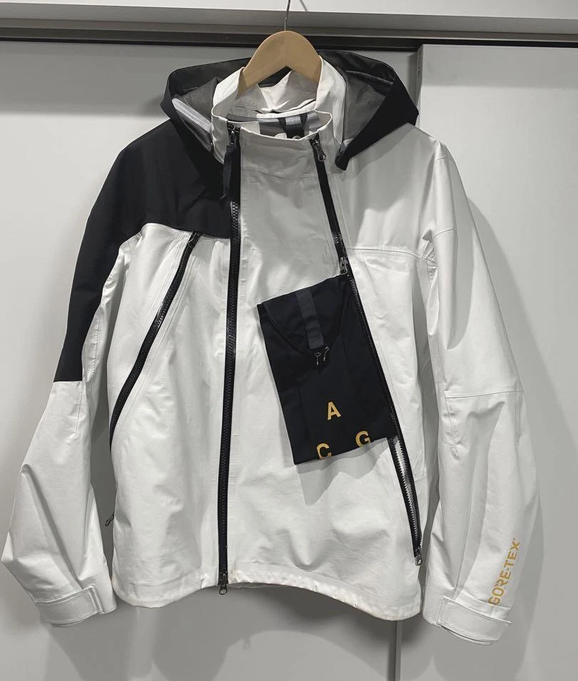 Nike Lab ACG Gore-Tex Deploy Jacket White Black 923952-100 Size XL