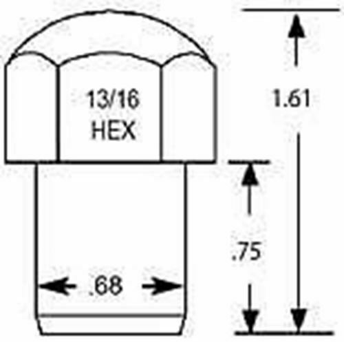 Ford Falcon XK-BA 20 x Alloy Wheel Nuts Jellybean & Hotwire 1/2" UNF - Picture 3 of 3