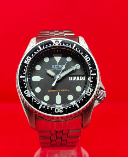 PRE OWNED SEIKO SCUBA DIVER 7S26-0030 SKX013  MED AUTOMATIC MENS WATCH 780314 - Picture 1 of 15