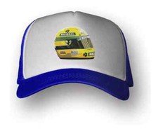 AYRTON SENNA - F1 - Blue and White TRUCKER Hat - Cap - New