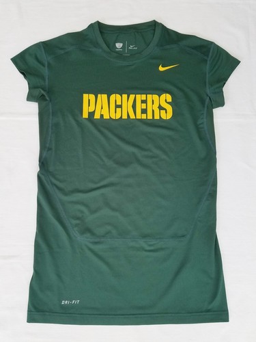Green Bay Packers Locker Room Issued Apparel Nike Dri-Fit (XL) Short Sleeves - Picture 2 of 8