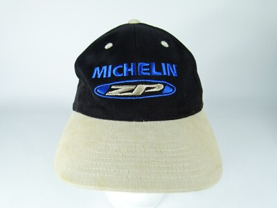 #ad Michelin ZP Zero Pressure Black Beige Strapback Hat $4.47