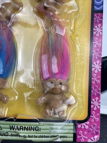 UNIQUE PARTY FAVORS in Package 4 Troll Pencil Toppers Rainbow Hair 1.5" - Picture 3 of 6