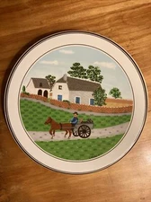 Villeroy & Boch Trivet Naif Laplau Country Germany Horse Cart Village￼ Porcelain