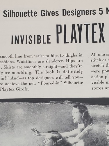 Original 1951 Print Ad Playtex Girdle Pink Ice Hygiene Advertisement Ephemera - Picture 8 of 12