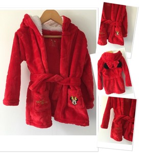 baby red dressing gown