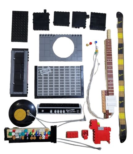 LEGO Fender Gitarre AMP Teile Riemen 21329 SET Restaurierung Bauen unvollständig - Bild 1 von 5