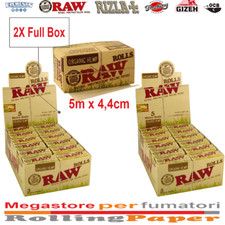 Raw Organic Rolls Slim 5m Cartine Naturali Non Sbiancate 2x Full box