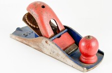 Vintage STANLEY Block Plane No 110 Red & Blue Made in the USA