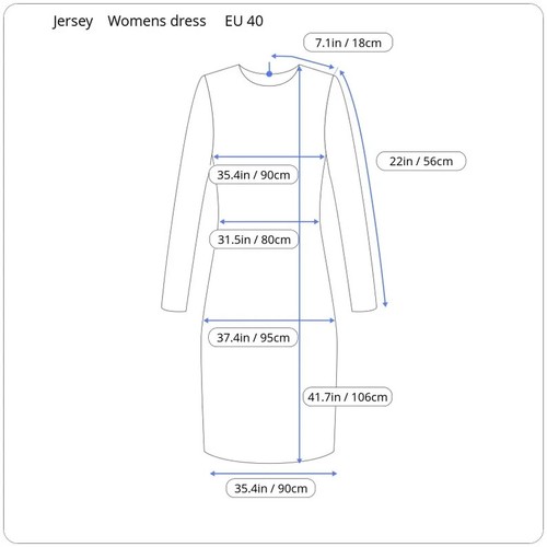 Women's, little black dress | Jersey knit dress | dinner dress - Picture 2 of 7