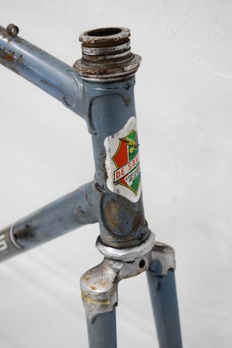 DE SANTIS, ROMA 55CM VINTAGE STAHL RENNRAD RAHMEN, ITALIENISCH, CAMPAGNOLO ENDEN - Bild 3 von 10