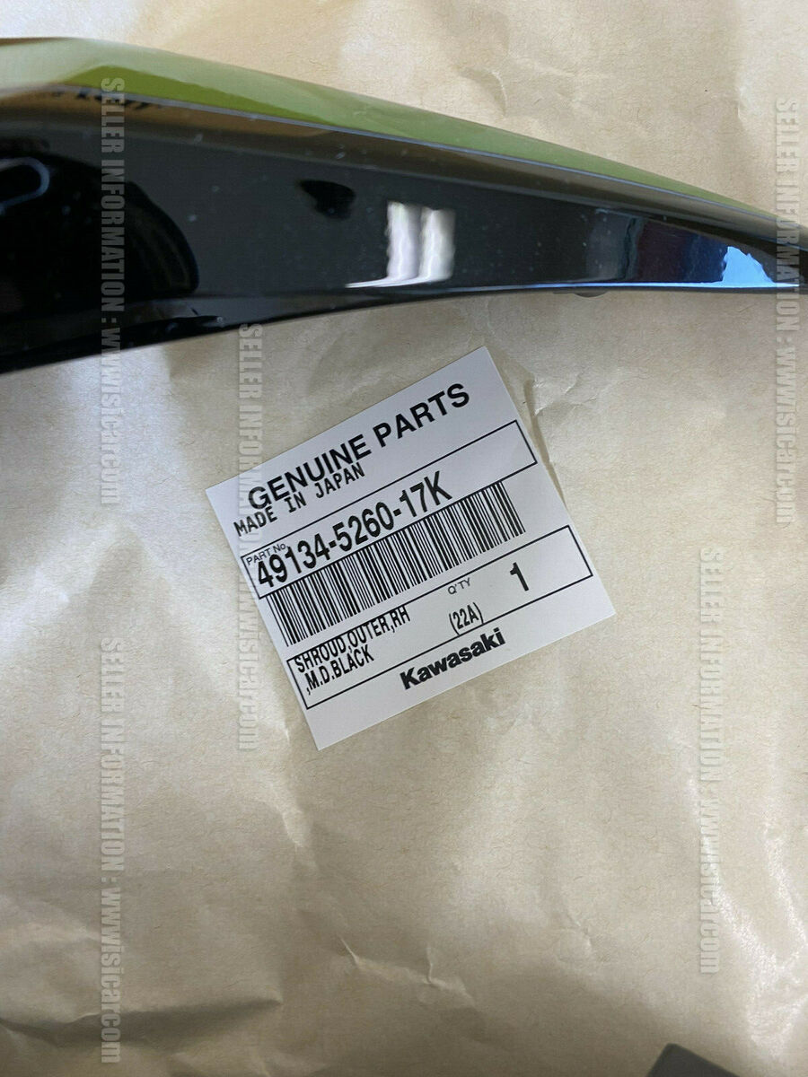 KAWASAKI Z H2 SE 21-23 SHROUD OUTER, RH, M.D.BLACK 49134-5260-17K exterior parts KAWASAKI Z H2 SE 21-23 SHROUD OUTER, RH, M.D.BLACK 49134-5260-17K exterior parts
