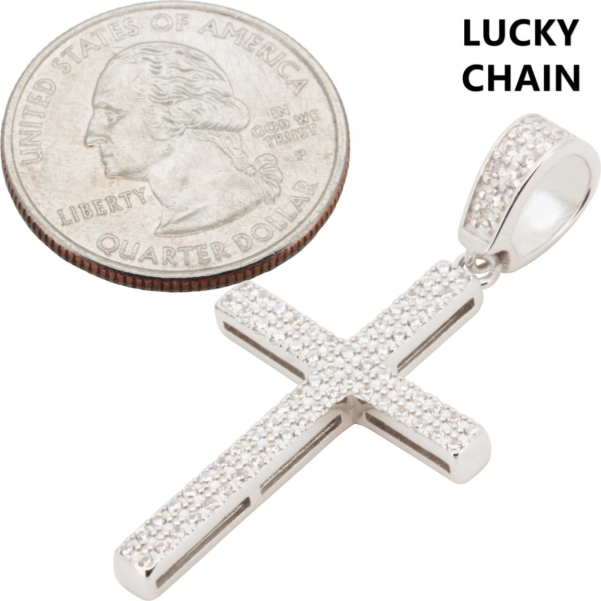 ネックレス・ペンダント JLORIA CROSS PENDANT I Silver 925 925 STERLING SILVER BLING CZ CROSS PENDANT E898 | eBay