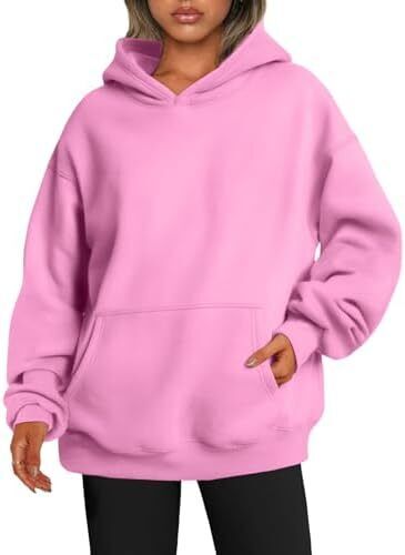 Y2K Women's Fleece Oversized Hoodie - Winter Pullover Long Sleeve Fall Fashion - Picture 25 of 28