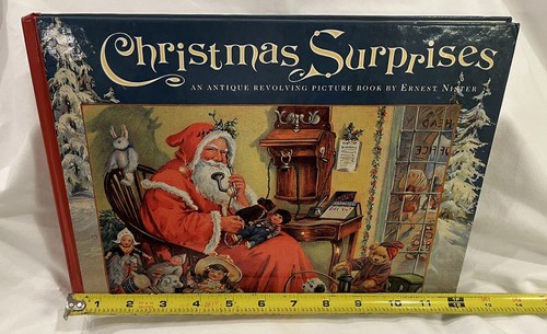 CHRISTMAS SURPRISES *Antique Revolving Picture Book *ERNEST NESTER * EUC 1990 - Picture 4 of 13