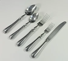 Williams Sonoma WSF15 Stainless 18/10 France Glossy Silverware Dinner Set 5 Pcs