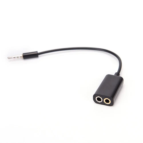 3.5mm Mic Audio jack to Headphone Microphone Y Splitter Cable Converter Adap Ec