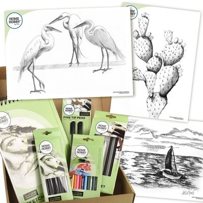 THE SKETCH STUDIO KITPLUS - THREE EGRETS BY ROBIN BERRY