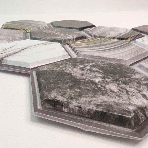 pacco da 4 Pannelli 3D Autoadesivi in PVC 30X30cm vari decori ultrarealistici id - Foto 23 di 30