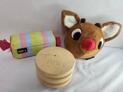 Bark Large Heavy DOG TOYS Lot of 3 toys Rough Tough For bigger L dogs