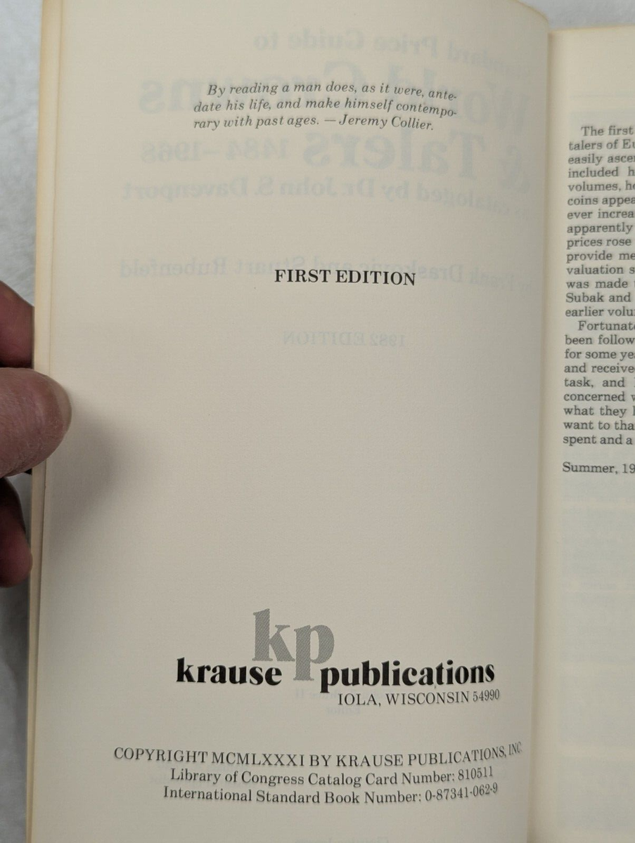 Standard Price Guide to World Crowns & Talers 1484-1968 1st