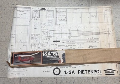 Vintage House of Balsa 1/2A Pietenpol stand-off scale Open Box (READ!!)