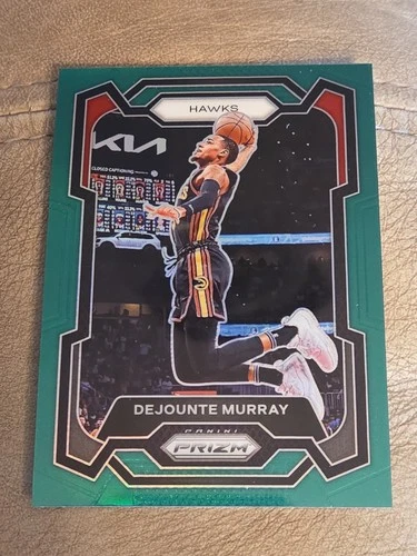 2023-24 Panini Prizm Green Dejounte Murray #112 Atlanta Hawks