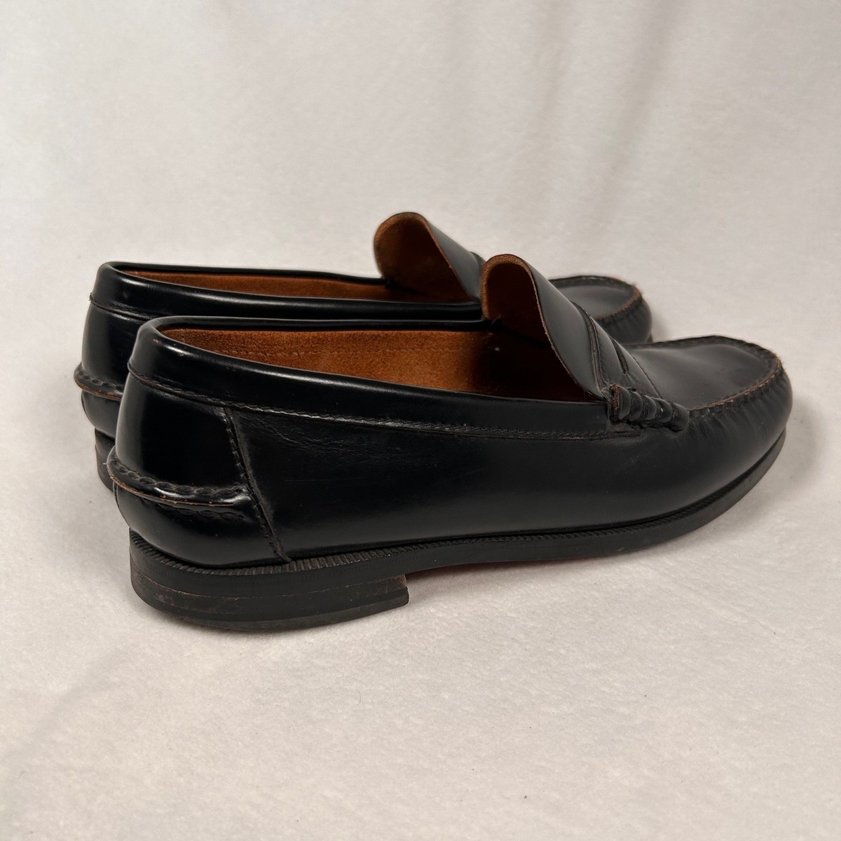 Florsheim FLS Mens Black Leather Penny Loafers Slip On Dress  display picture 3