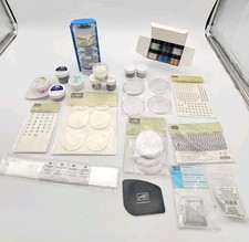 Large Lot Of Stampin' Up Embellishments: Pigment Embossing Powders, Googlies