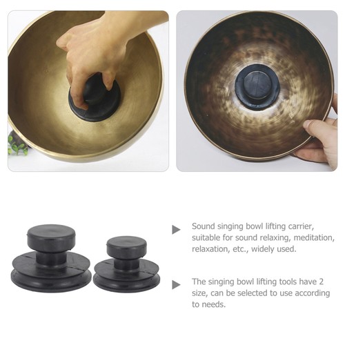 2 Pcs Singing Bowl Sucking Rubber Sucker Sound Handles Suction Cup for Bowls - Bild 9 von 12