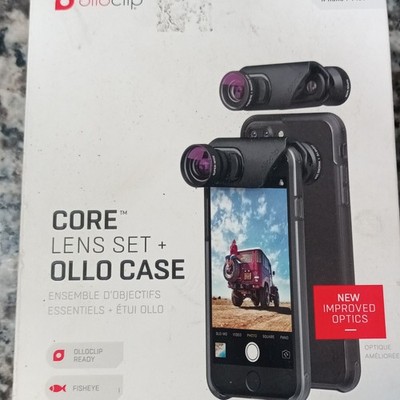 olloclip Black Ollo Case w/ Fisheye, Super-Wide & Macro Clip-On Lenses